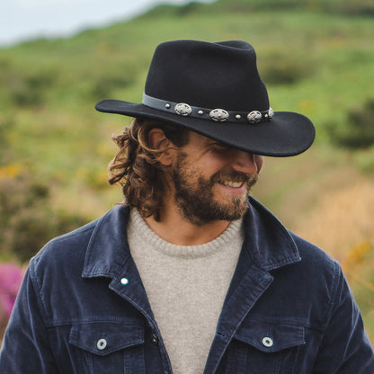 Chapeau de Cowboy Tombstone noir JAXON & JAMES