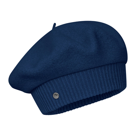 Béret en Laine Mérinos Louvre bleu LAULHÈRE
