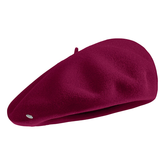 Béret Authentique en Laine Mérinos aubergine LAULHÈRE