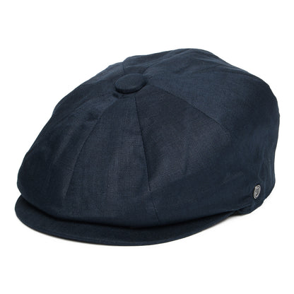 Casquette Gavroche en Lin bleu marine JAXON & JAMES
