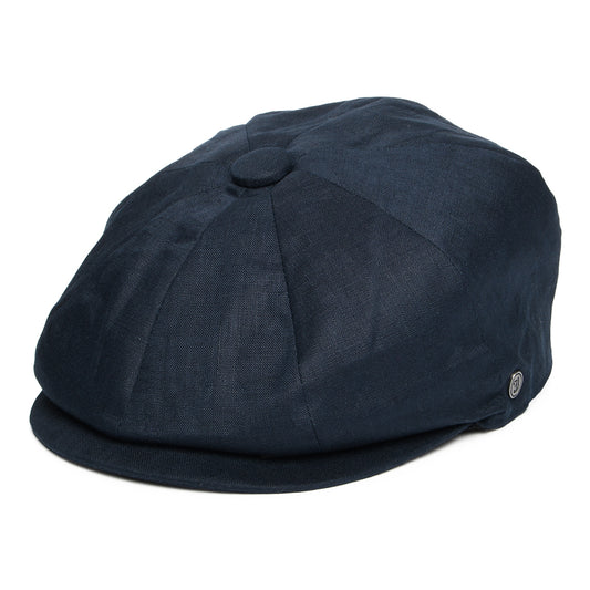 Casquette Gavroche en Lin bleu marine JAXON & JAMES