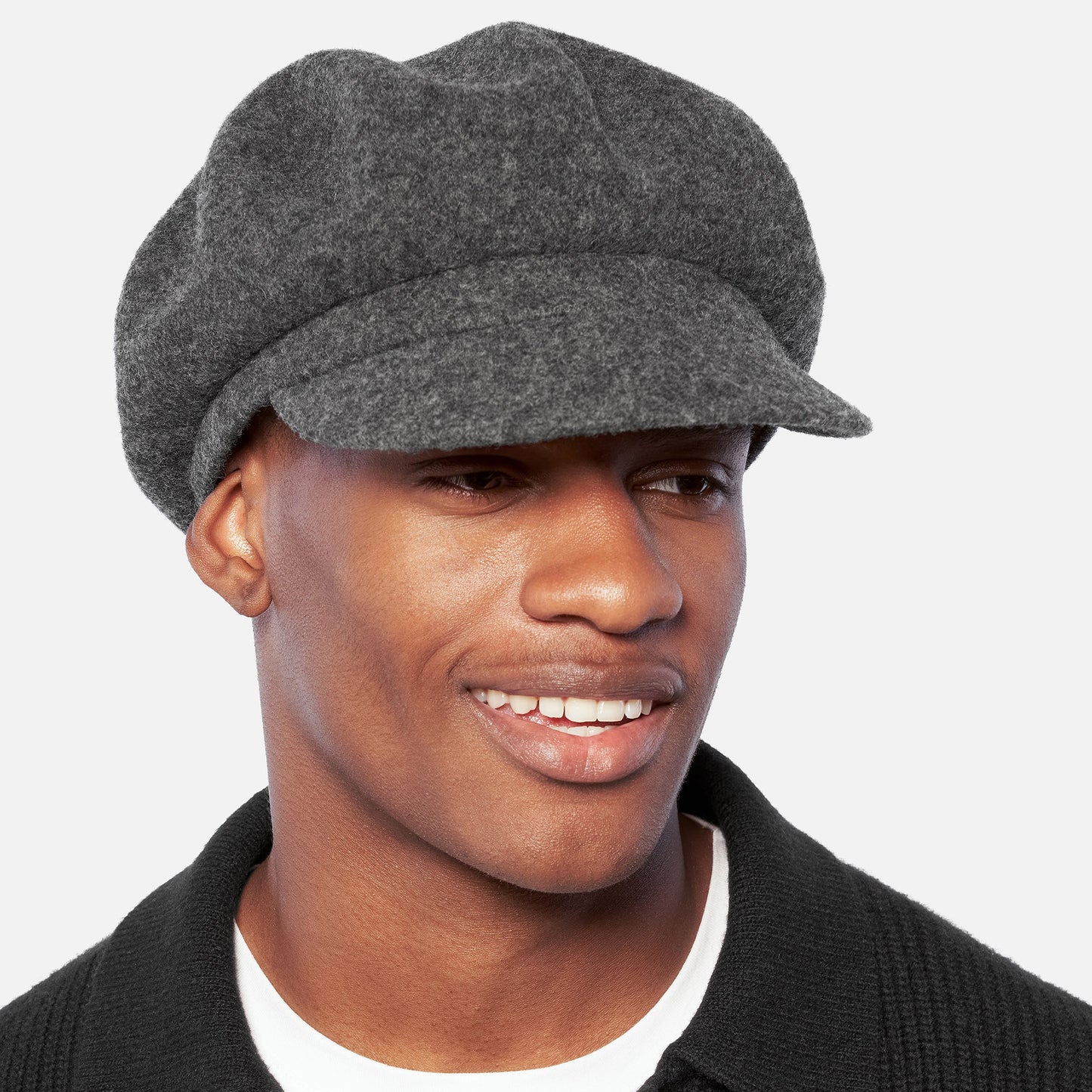 Casquette Gavroche en Laine Spitfire flanelle foncée KANGOL