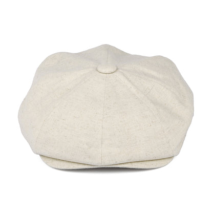 Casquette Gavroche à 8 Pans en Coton et Lin avoine CHRISTYS
