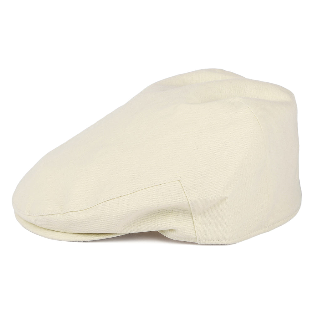 Casquette Plate en Coton et Lin Balmoral babeurre CHRISTYS