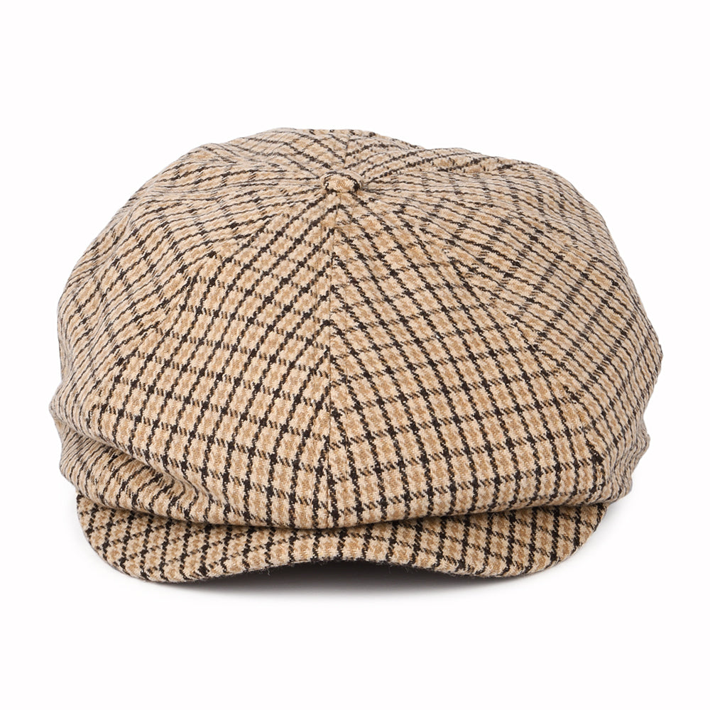Casquette Gavroche Pied-de-Poule Brood sable-marron BRIXTON