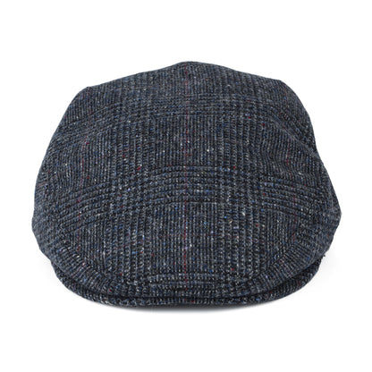 Casquette Plate en Tweed du Donegal Prince-de-Galles bleu CITY SPORT