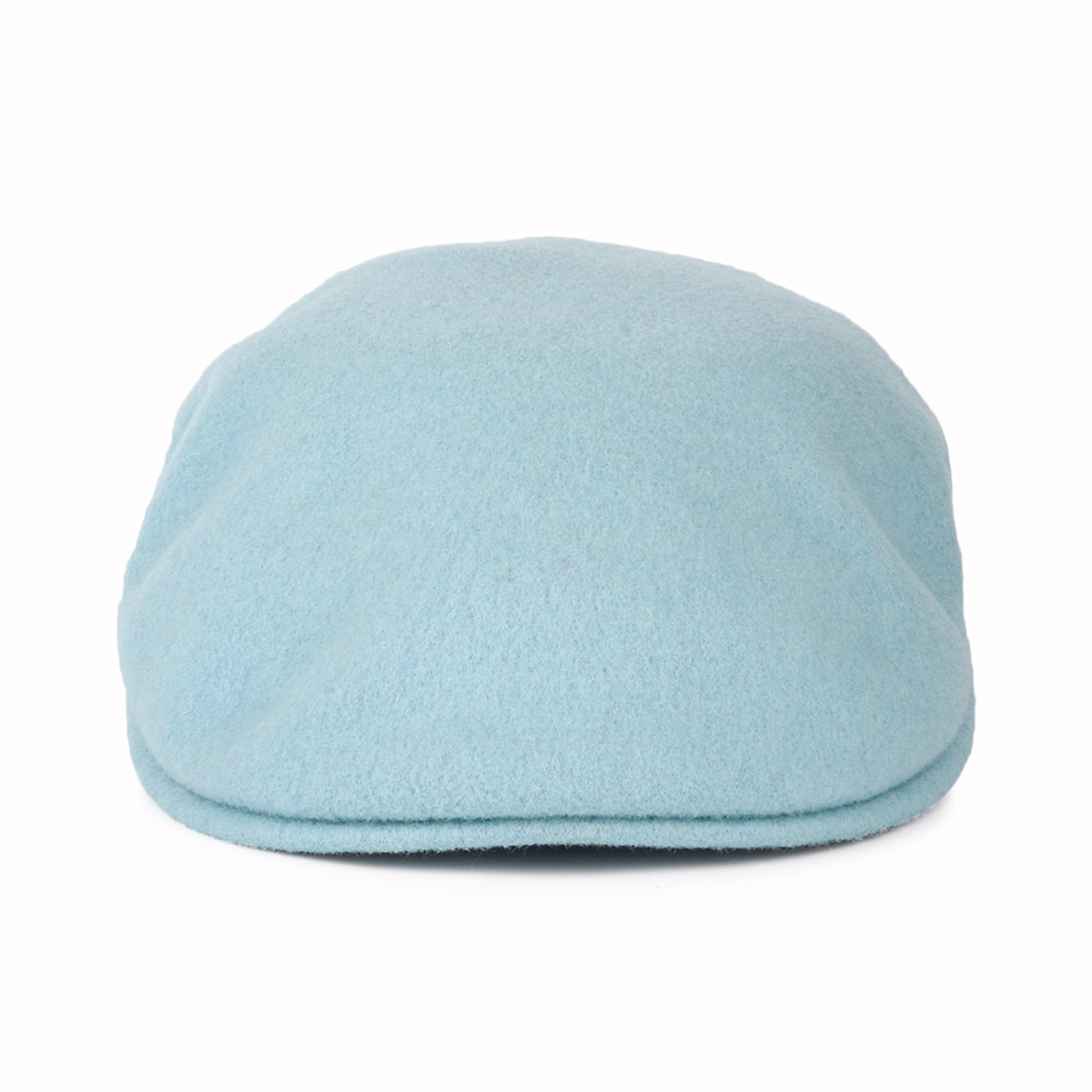 Casquette Plate en Laine 504 bleu glacé KANGOL