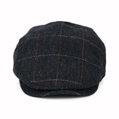 Casquette Plate à Carreaux et Chevrons Hooligan bleu marine délavé-bleu BRIXTON