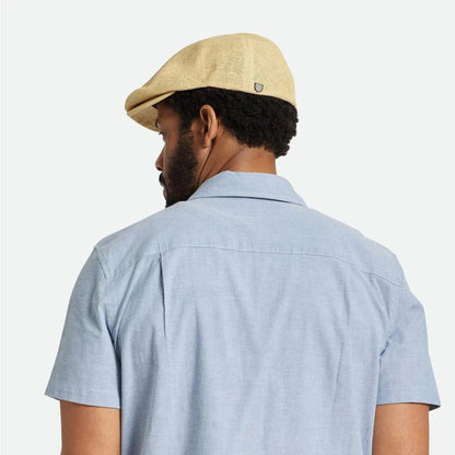 Casquette Plate Légère en Paille Toyo Hooligan naturel BRIXTON
