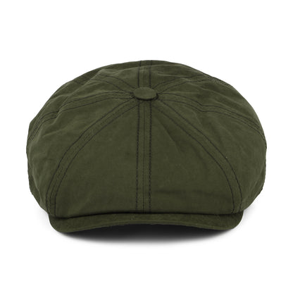 Casquette Gavroche en Coton Ciré Hydrofuge Hatteras olive STETSON