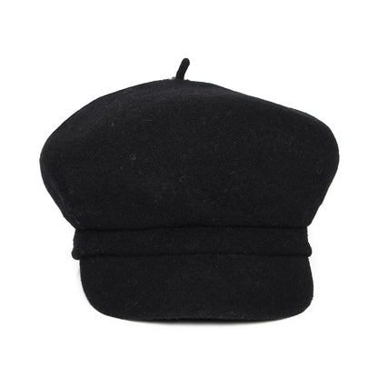 Casquette Gavroche en Laine Vanessa noir WHITELEY
