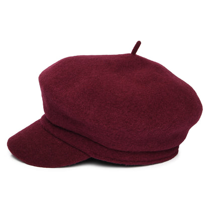 Casquette Gavroche en Laine Vanessa merlot WHITELEY
