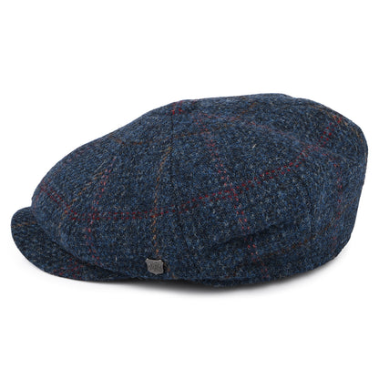 Casquette Gavroche en HARRIS TWEED à Carreaux Carloway denim-multicolore FAILSWORTH