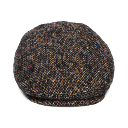 Casquette Plate en Tweed du Donegal Driver noir-multi STETSON