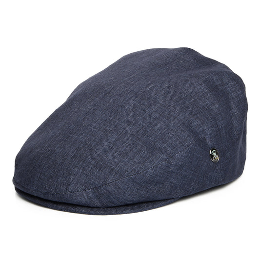 Casquette Plate en Lin Léger denim foncé CITY SPORT