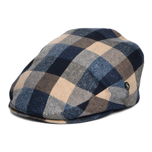 Casquette Plate Été en Soie et Coton Patchwork bleu-multi CITY SPORT
