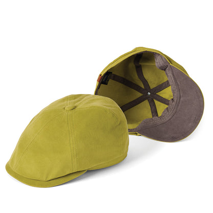 Casquette Gavroche en Toile de Coton Hudson vert pomme-anthracite FAILSWORTH