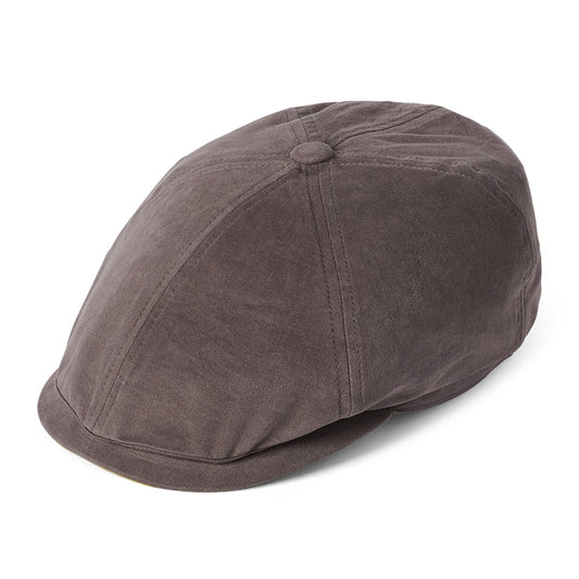 Casquette Gavroche en Toile de Coton Hudson anthracite-vert pomme FAILSWORTH