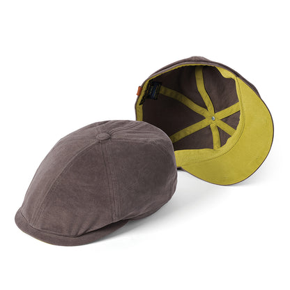 Casquette Gavroche en Toile de Coton Hudson anthracite-vert pomme FAILSWORTH
