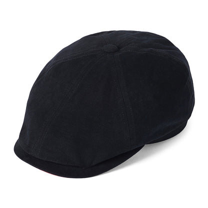 Casquette Gavroche en Toile de Coton Hudson noir-saumon FAILSWORTH