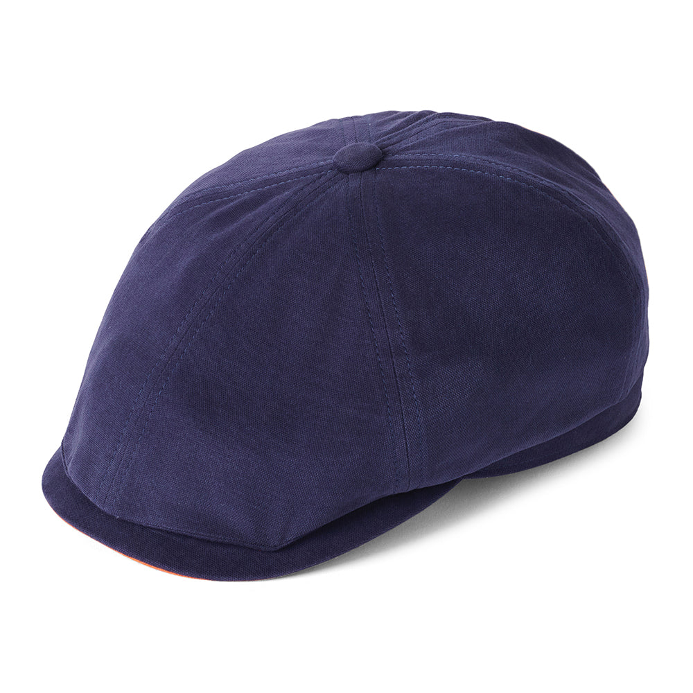 Casquette Gavroche en Toile de Coton Hudson bleu marine-ocre FAILSWORTH