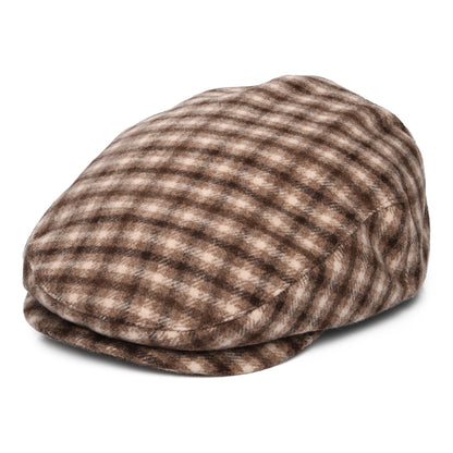 Casquette Plate à Carreaux Hooligan sable-marron BRIXTON