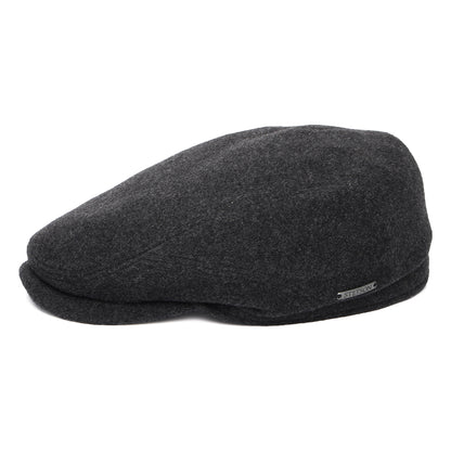 Casquette Plate en Laine et Cachemire Driver anthracite STETSON