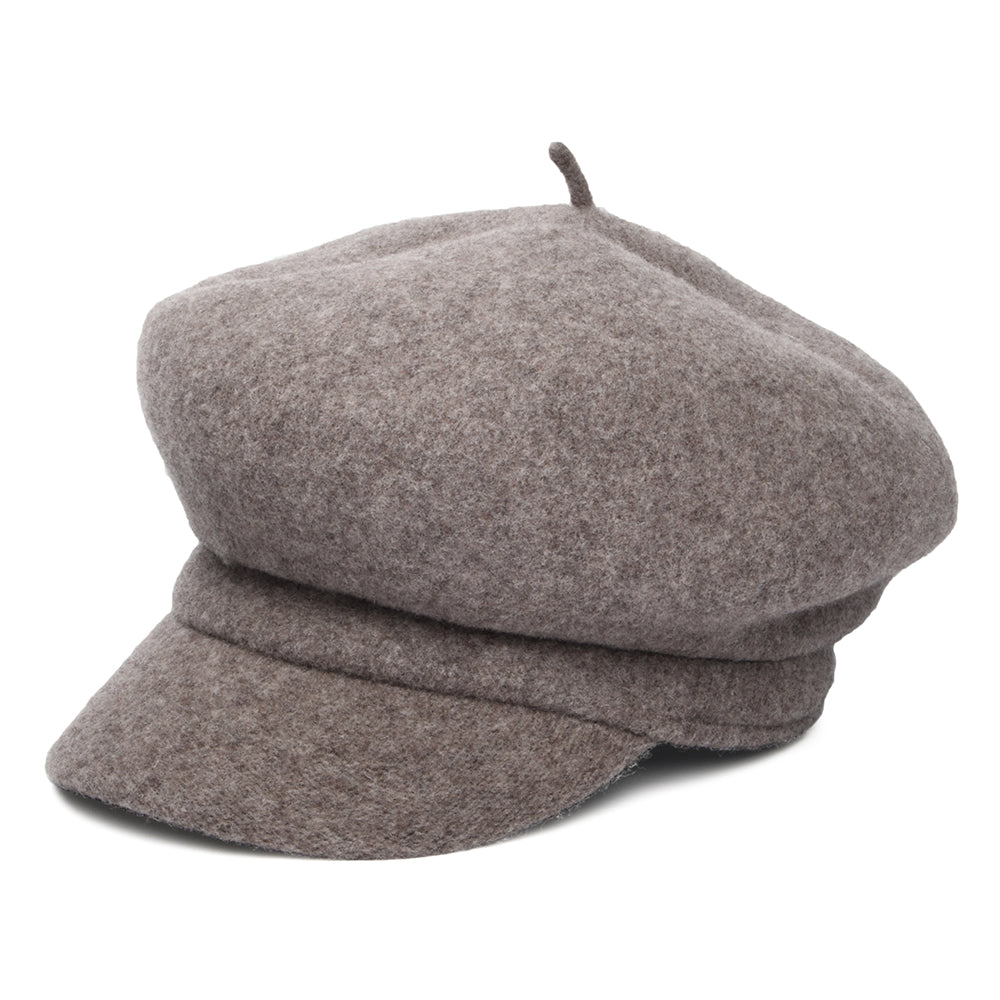 Casquette Gavroche en Laine Vanessa taupe WHITELEY
