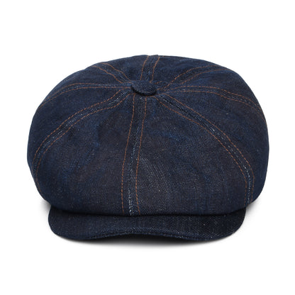 Casquette Gavroche en Denim Éco-Responsable Hatteras bleu STETSON