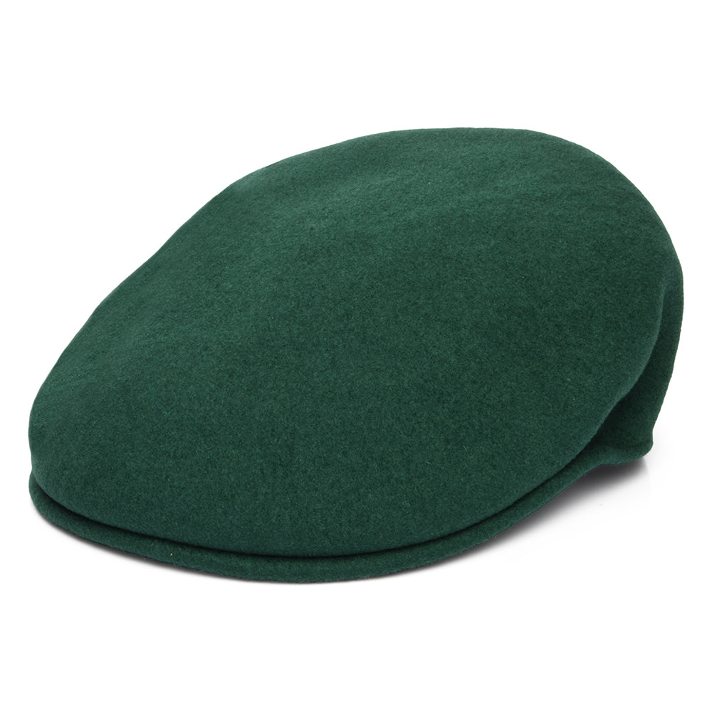 Casquette Plate 504 en Laine émeraude KANGOL