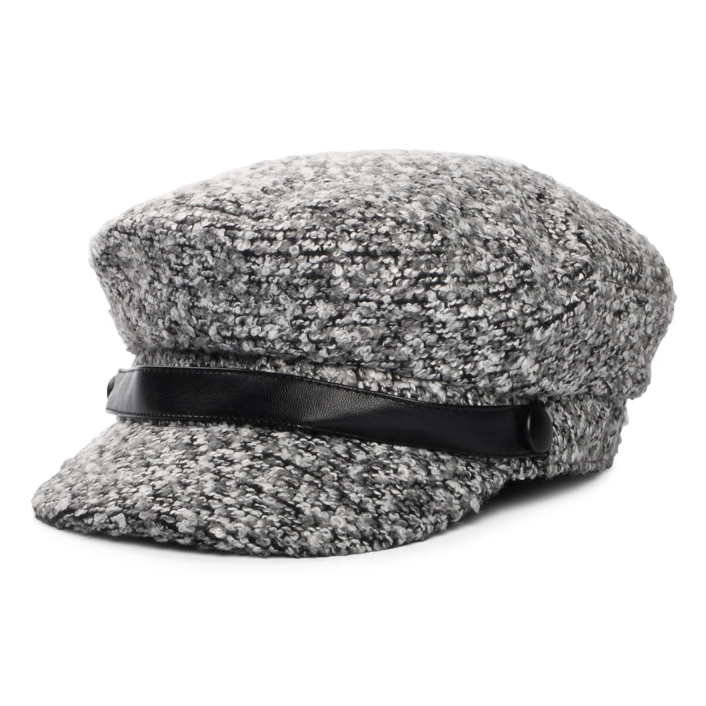 Casquette Gavroche en Bouclette Donna gris SCALA