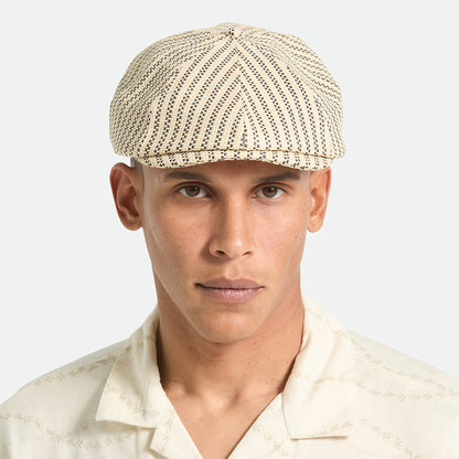 Casquette Gavroche Légère en Paille Brood naturel-noir BRIXTON