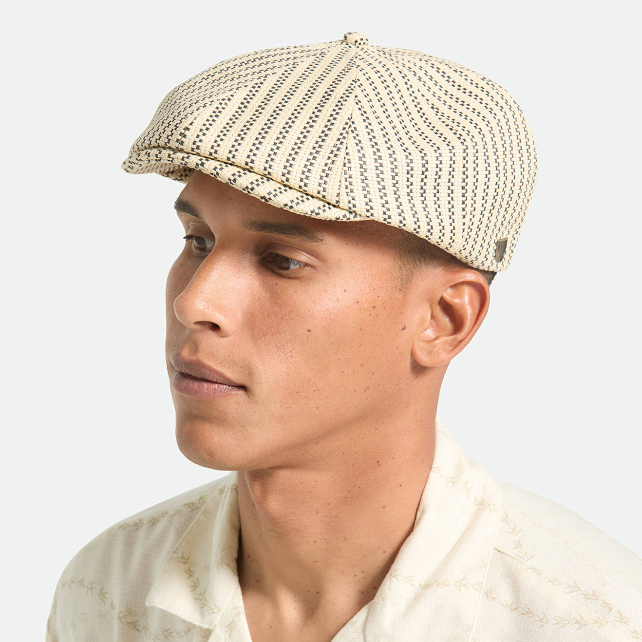 Casquette Gavroche Légère en Paille Brood naturel-noir BRIXTON