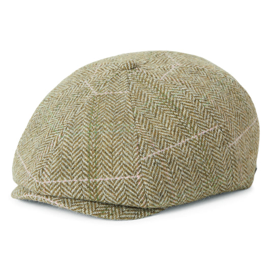 Casquette Gavroche Légère à Chevrons Brood vert-sable-rose BRIXTON