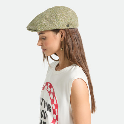 Casquette Gavroche Légère à Chevrons Brood vert-sable-rose BRIXTON