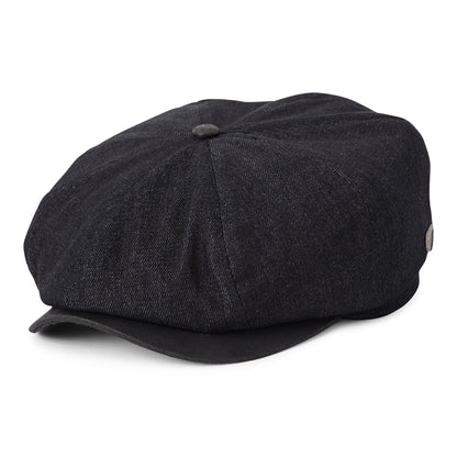 Casquette Gavroche Ample Brood Flannel denim noir-noir BRIXTON