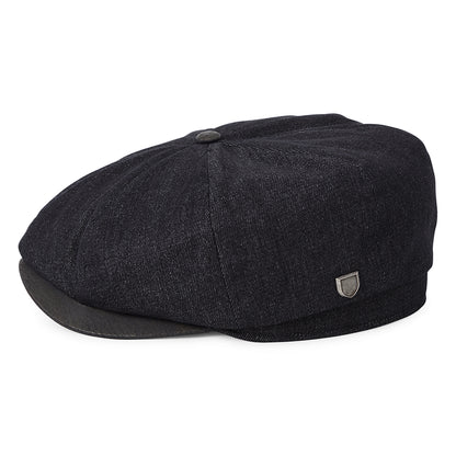 Casquette Gavroche Ample Brood Flannel denim noir-noir BRIXTON