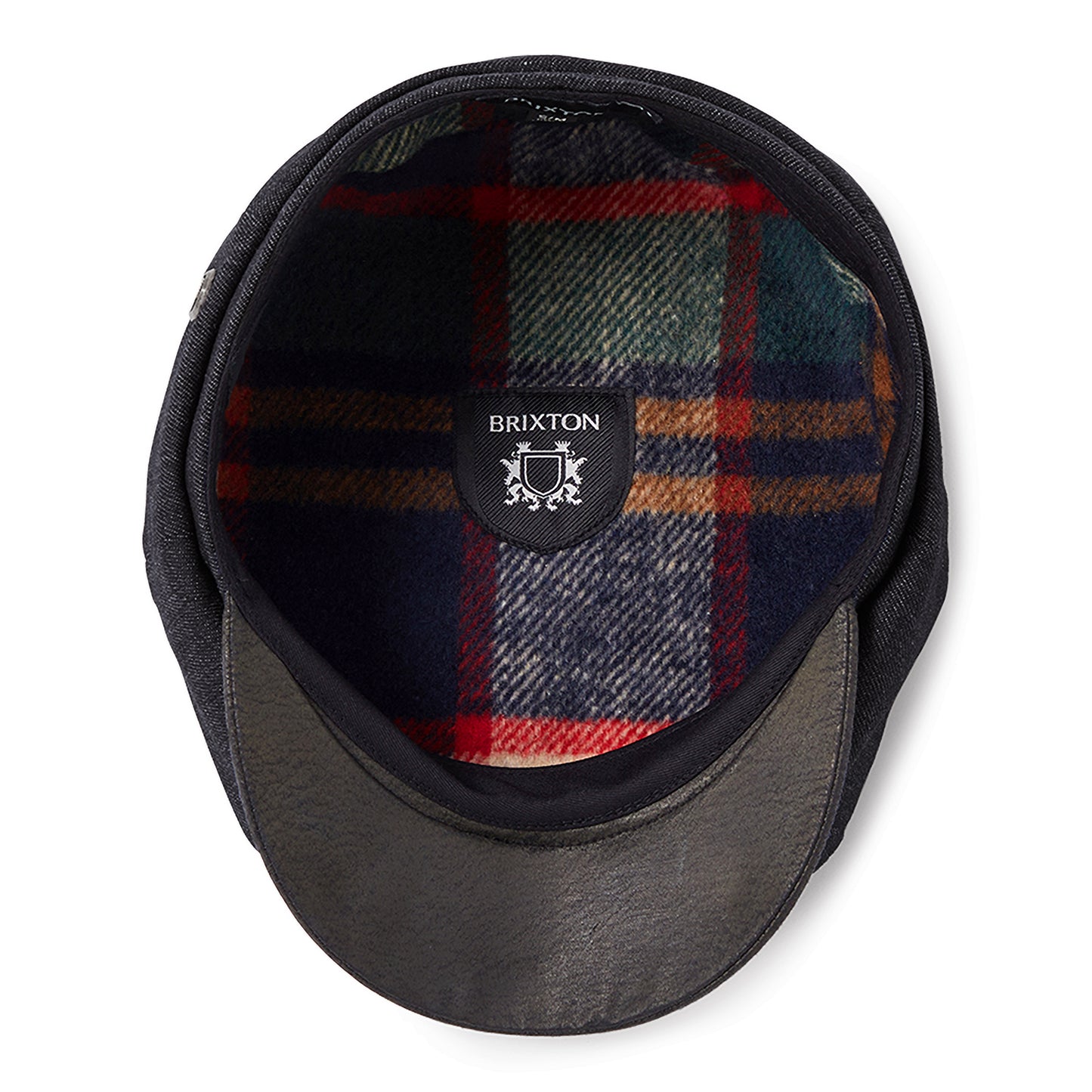 Casquette Gavroche Ample Brood Flannel denim noir-noir BRIXTON