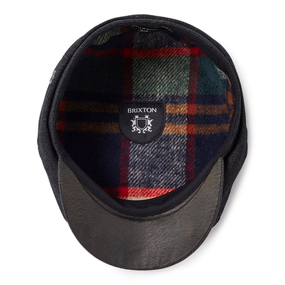 Casquette Gavroche Ample Brood Flannel denim noir-noir BRIXTON