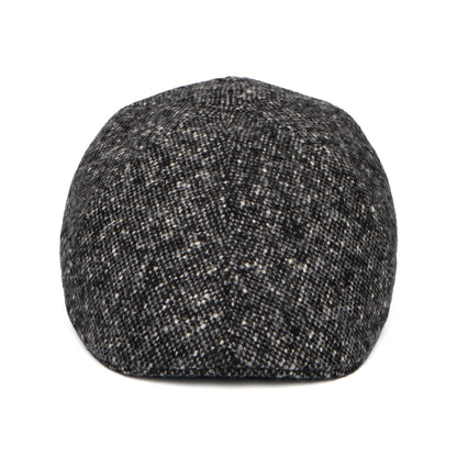 Casquette Plate Bec-de-Canard en Tweed du Donegal anthracite STETSON
