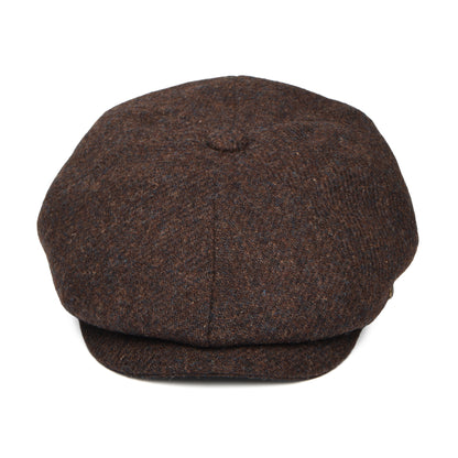 Casquette Gavroche en HARRIS TWEED Carloway marron FAILSWORTH