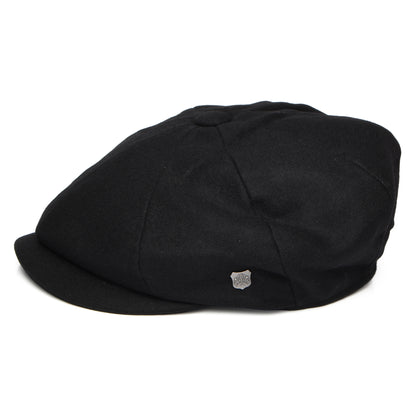 Casquette Gavroche en Melton Italien Gino noir FAILSWORTH
