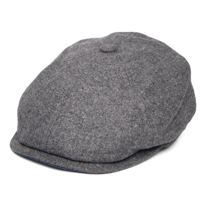 Casquette Gavroche en Melton Italien Hudson gris FAILSWORTH