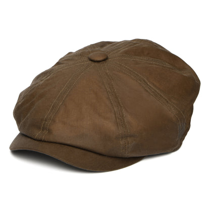 Casquette Gavroche en Coton Ciré Britannique Alfie café FAILSWORTH