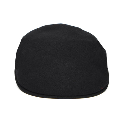 Casquette Plate en Laine 504 noir-doré KANGOL