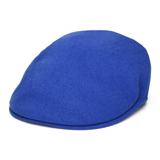 Casquette Plate en Laine 504 bleu vif KANGOL