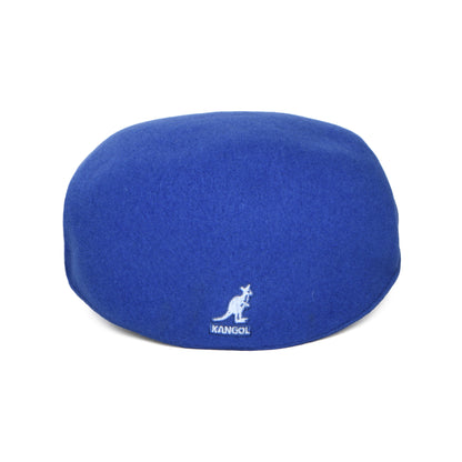Casquette Plate en Laine 504 bleu vif KANGOL