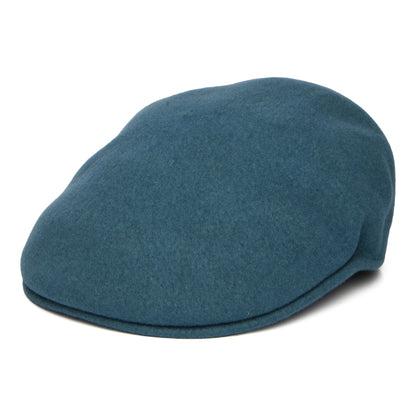 Casquette Plate en Laine 504 bleu sarcelle KANGOL