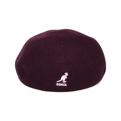 Casquette Plate en Laine 507 Seamless vin foncé KANGOL