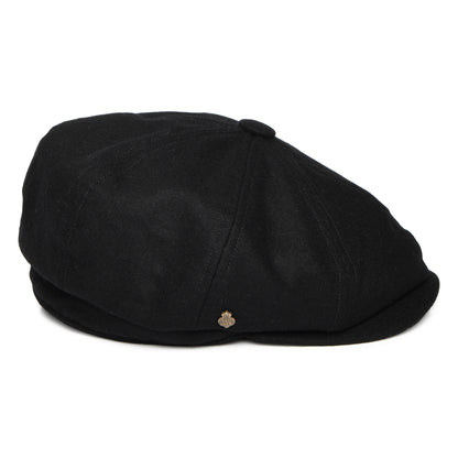Casquette Gavroche en Laine Loden Brooklyn noir CHRISTYS